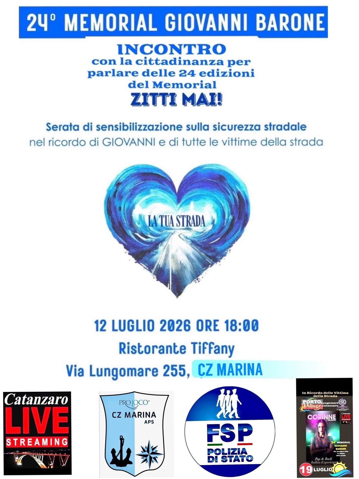 images Catanzaro, al via la 24ª edizione del Memorial “Giovanni Barone” per ricordare le vittime della strada