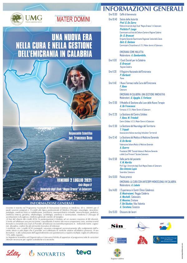 Salute. Oggi all'Umg il convegno "Una nuova era nella cure e nella gestione dell'emicrania in Calabria"  images Salute. Oggi all'Umg il convegno "Una nuova era nella cure e nella gestione dell'emicrania in Calabria"