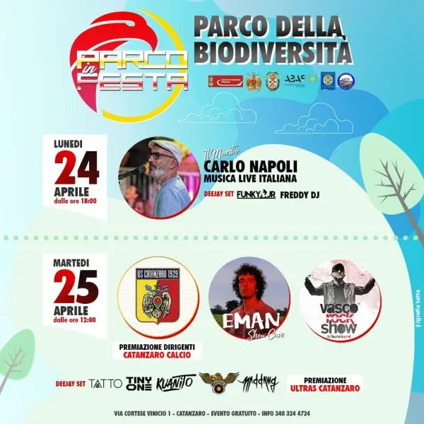 images Nei giorni 24 e 25 Aprile tanti appuntamenti al Parco della Biodiversità di Catanzaro