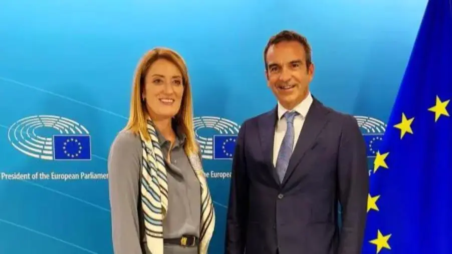 images Ue, Occhiuto incontra Metsola: politiche di coesione e Macroregione Mediterraneo tra i temi trattati 