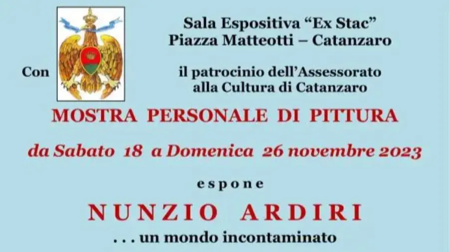 Catanzaro, i locali dell'Ex Stac ospitano la personale di Nunzio Ardiri images Catanzaro, i locali dell'Ex Stac ospitano la personale di Nunzio Ardiri