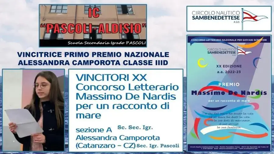 Catanzaro, Alessandra Camporota della scuola 'Pascoli' si aggiudica il primo posto al concorso 'Premio Massimo De Nardis'   images Catanzaro, Alessandra Camporota della scuola 'Pascoli' si aggiudica il primo posto al concorso 'Premio Massimo De Nardis'