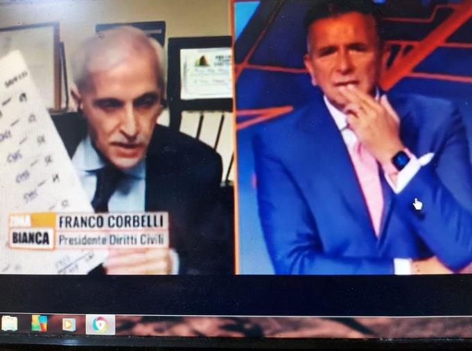 images Covid 19. Test salivari, domani sera Corbelli (Diritti Civili) in diretta su Rete 4 