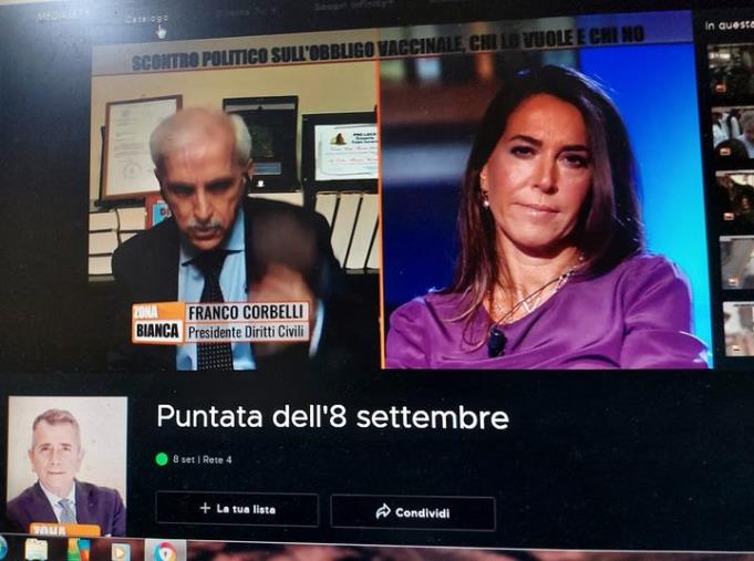 images Corbelli ospite ieri sera a Zona Bianca (Rete 4) come paladino dei diritti civili 