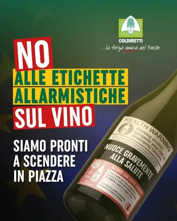 images Vino, Coldiretti Calabria: "No ad etichette allarmistiche e all’aumento della tassazione"
