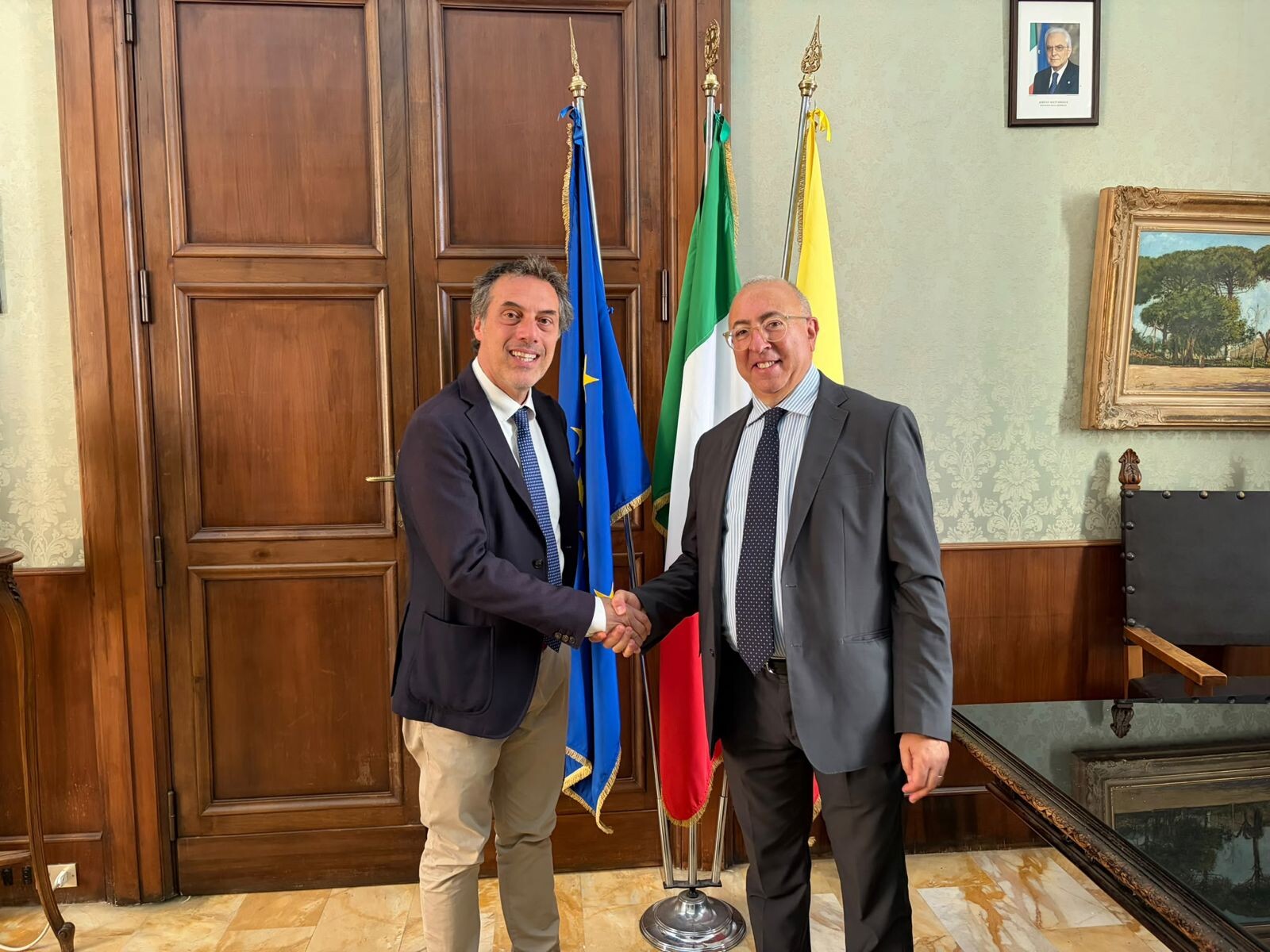 images Il neo prefetto Di Nuzzo in visita a Palazzo De Nobili, incontro istituzionale con Fiorita