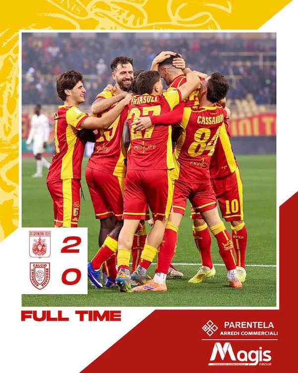 Serie BKT, CATANZARO vs REGGIANA: 2-0 finale. Le Aquile tornano al successo tra le mure amiche