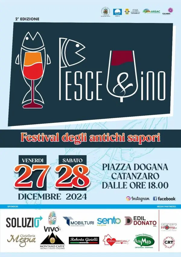images A Catanzaro il 27 e 28 dicembre torna "Pesce e Vino", il Festival degli antichi sapori a Lido 