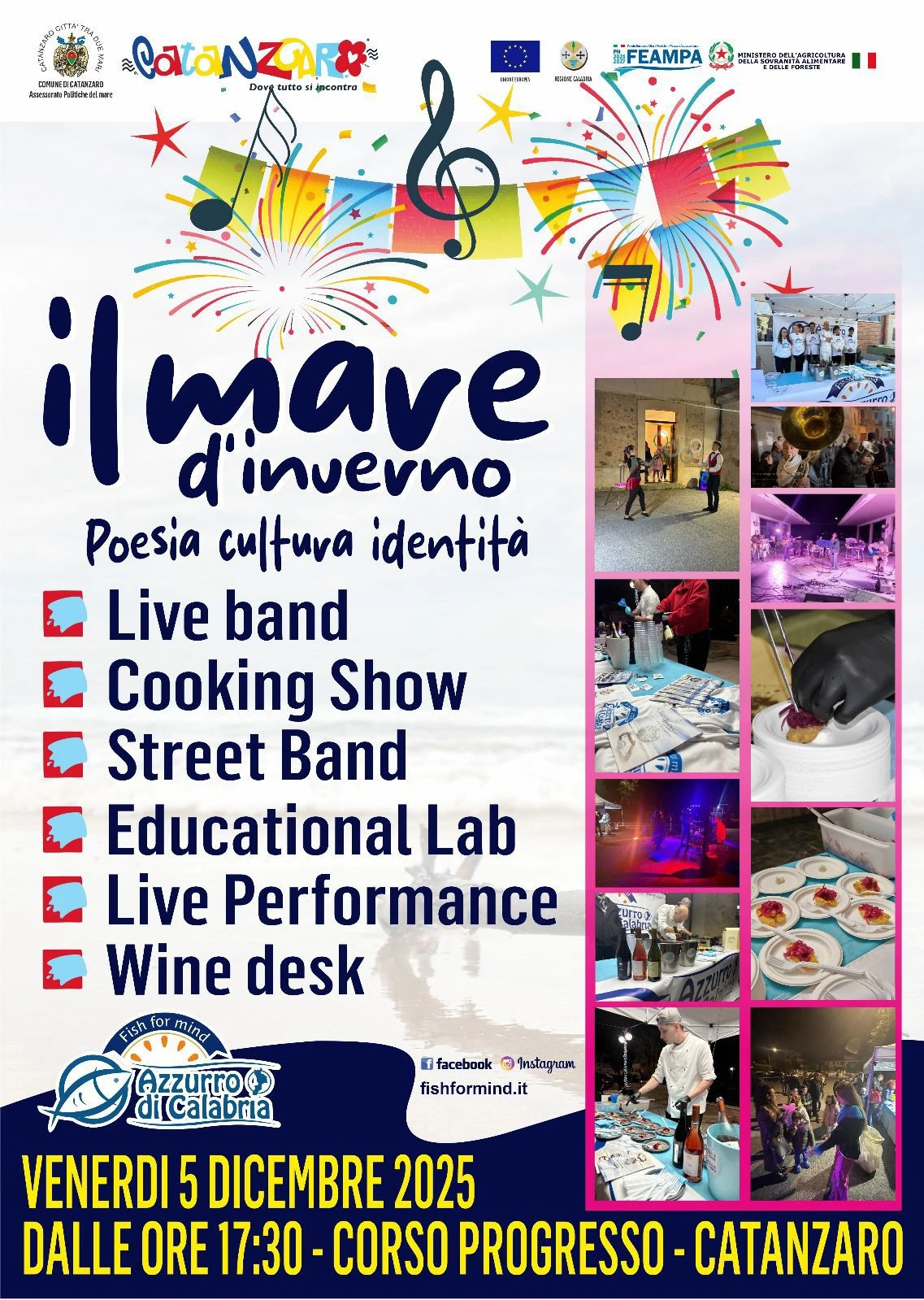 Catanzaro, “Il mare d'inverno-poesia, cultura e identità": a Lido la festa dedicata alla filiera del pesce azzurro 