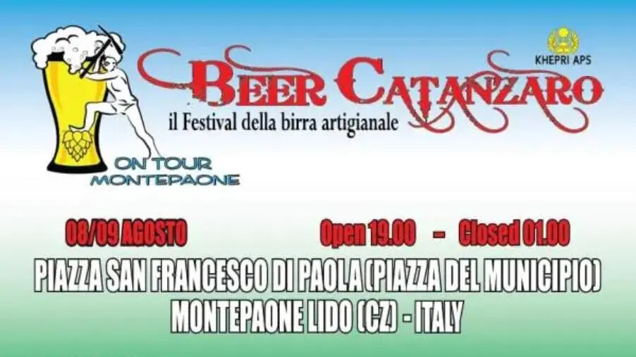Beer Catanzaro fa tappa a Montepaone lido 8 e 9 agosto tra birra artigianale, musica e street food images Beer Catanzaro fa tappa a Montepaone lido 8 e 9 agosto tra birra artigianale, musica e street food