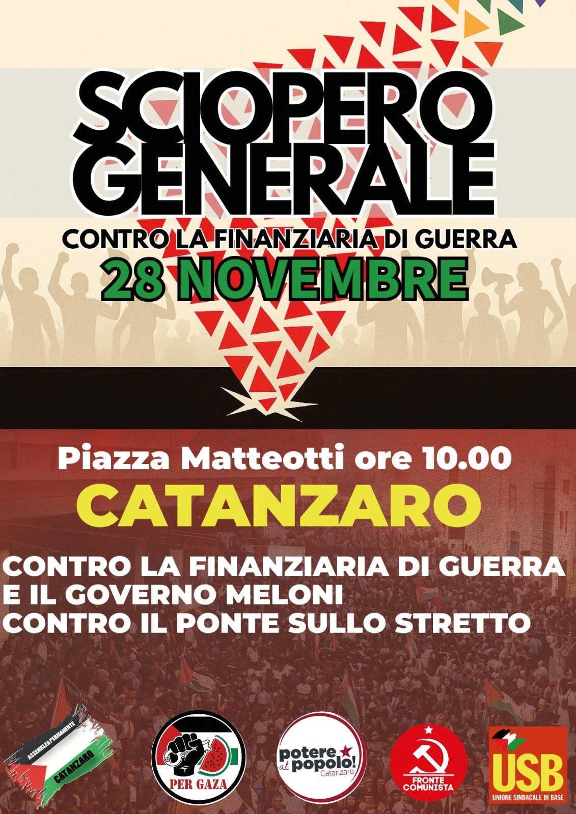 Catanzaro, “Il 28 novembre tutti in piazza”: l’appello della Casa del Popolo “Thomas Sankara”