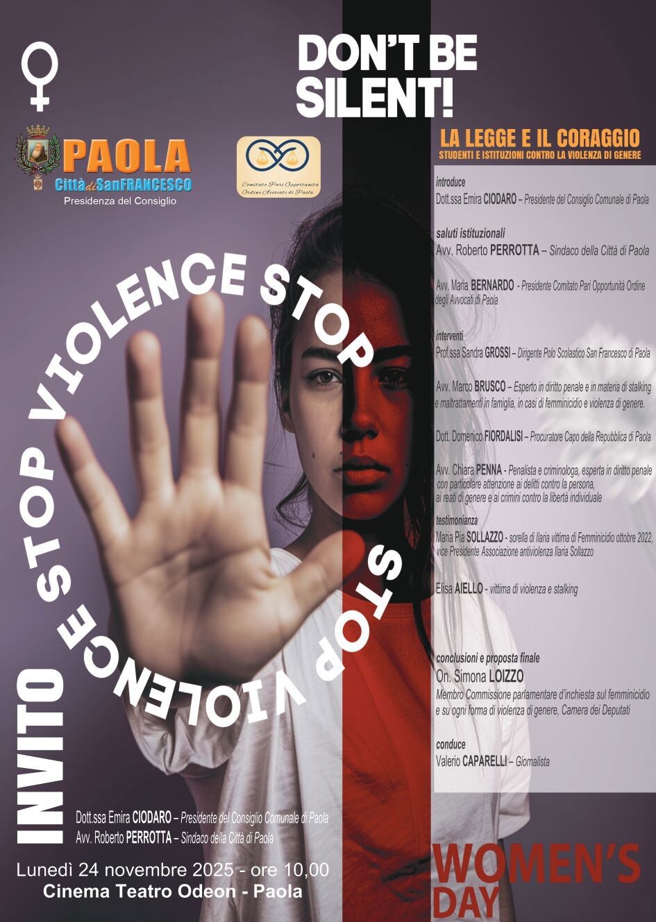 images La legge e il coraggio, a Paola studenti e istituzioni insieme contro la violenza di genere