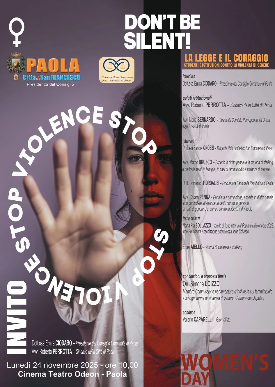 La legge e il coraggio, a Paola studenti e istituzioni insieme contro la violenza di genere