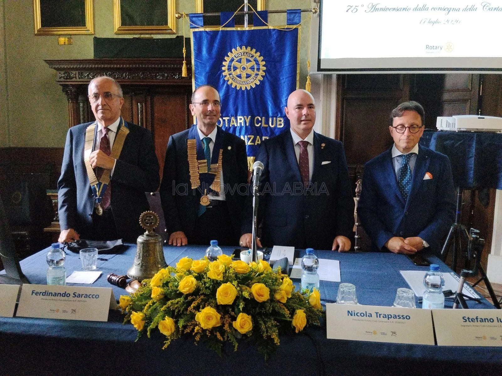 Il Rotary Club Catanzaro celebra il 75° anniversario e la nomina del nuovo Presidente