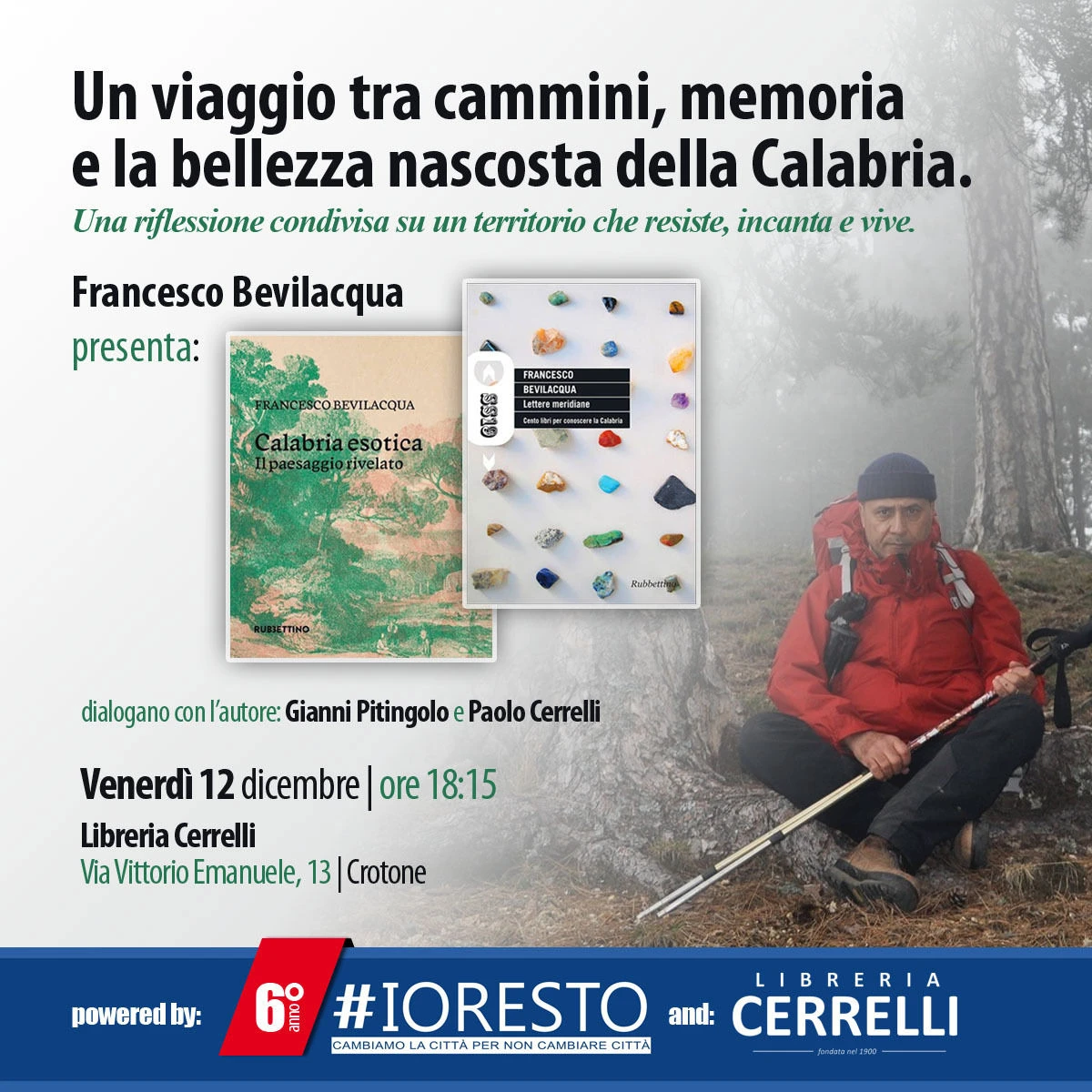 Un viaggio tra cammini e memoria: #Ioresto incontra a Crotone il camminatore Francesco Bevilacqua