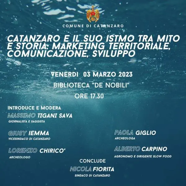 “Catanzaro e il suo Istmo tra mito e storia", convegno a più voci  alla biblioteca "De Nobili" images “Catanzaro e il suo Istmo tra mito e storia", convegno a più voci  alla biblioteca "De Nobili"