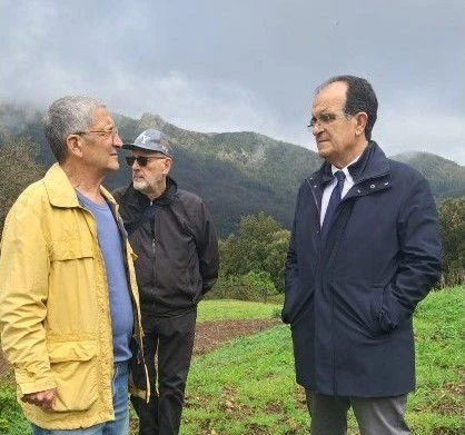 Valle del Bonamico in Aspromonte, sopralluogo di Enzo Bruno: "Subito risposte sui rimborsi agli allevatori"