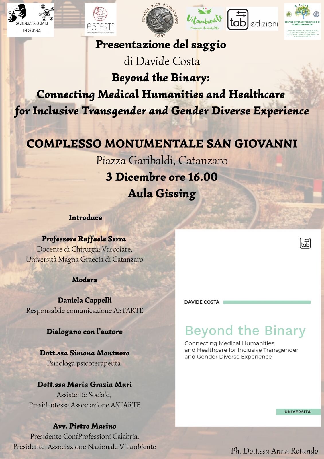 Catanzaro, al San Giovanni la presentazione del saggio “Beyond the Binary” di Davide Costa images Catanzaro, al San Giovanni la presentazione del saggio “Beyond the Binary” di Davide Costa