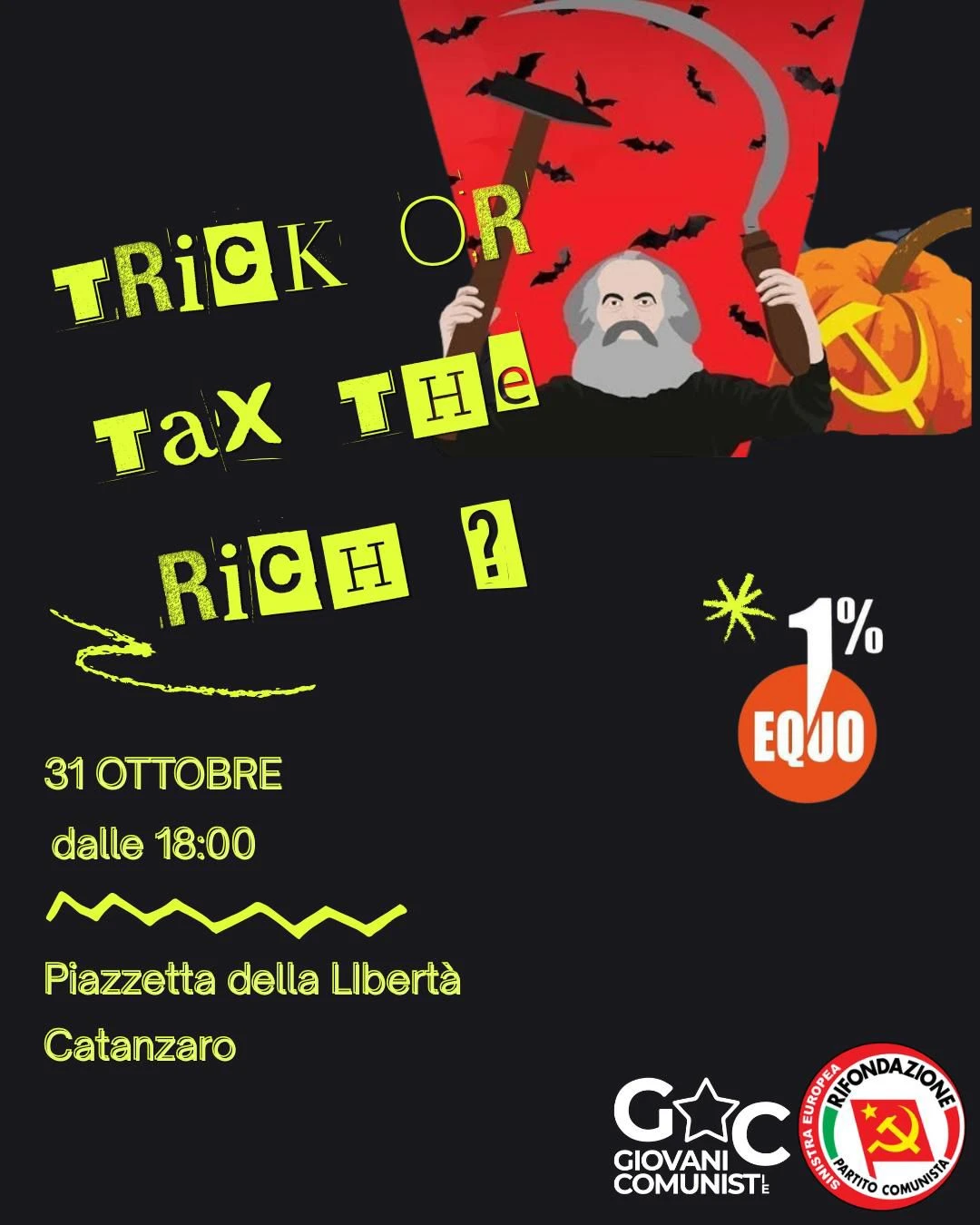 A Catanzaro la giornata di Rifondazione per la patrimoniale “1% Equo”