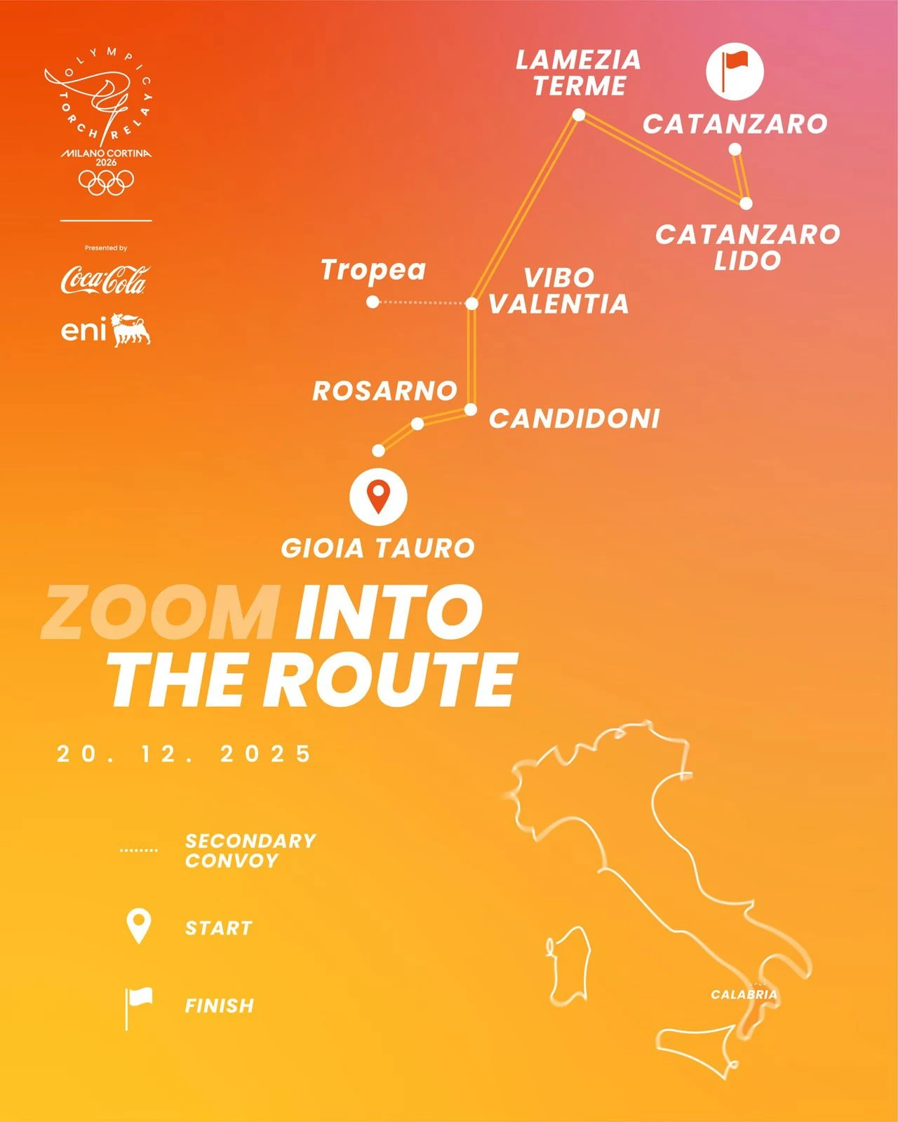 Fiamma Olimpica a Catanzaro, l’invito del Comune a collaborare per il regolare svolgimento della manifestazione