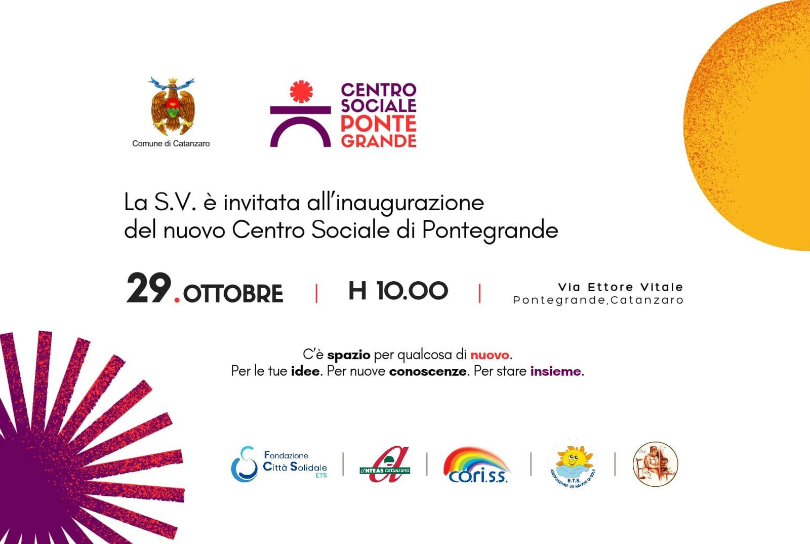 Catanzaro, a Pontegrande apre il nuovo Centro Sociale: uno spazio per incontrarsi e costruire comunità
