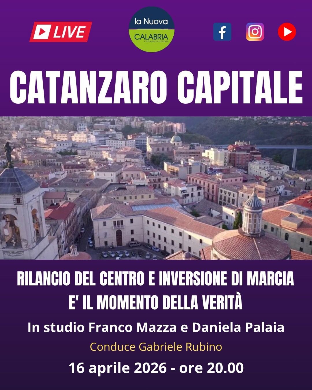 images Catanzaro Capitale, il momento delle scelte su centro e senso di marcia: Mazza e Palaia (DIRETTA ALLE 20)