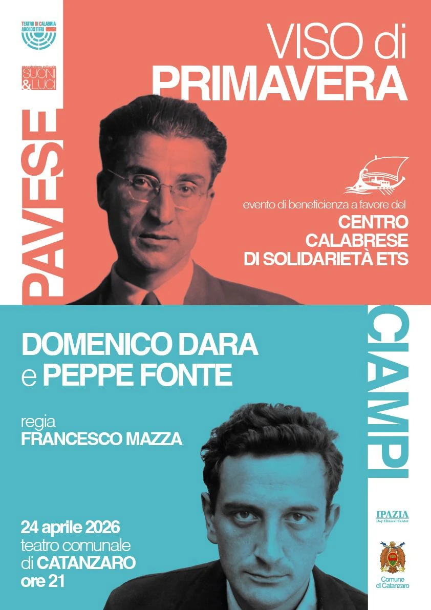 “Viso di Primavera”: l’arte di Dara e Fonte sposa la causa del Centro Calabrese di Solidarietà ETS il 24 aprile al Teatro Comunale