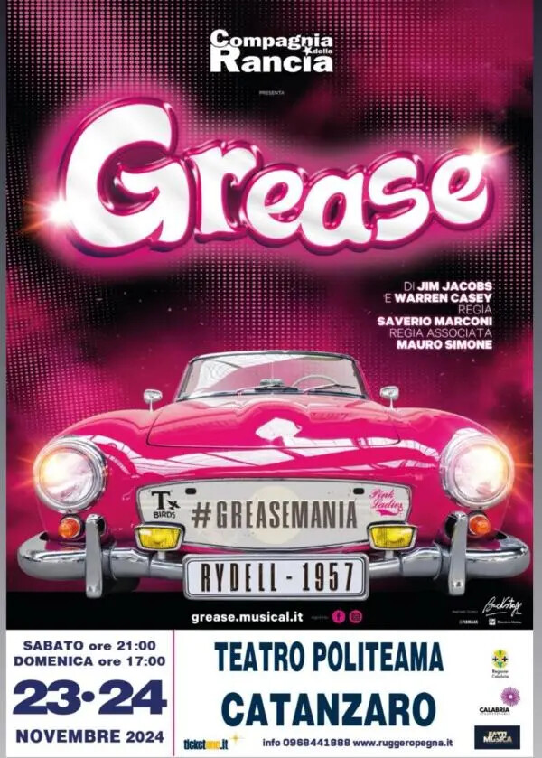 “Grease il Musical”, in scena a novembre 2024 al Politeama di Catanzaro images “Grease il Musical”, in scena a novembre 2024 al Politeama di Catanzaro