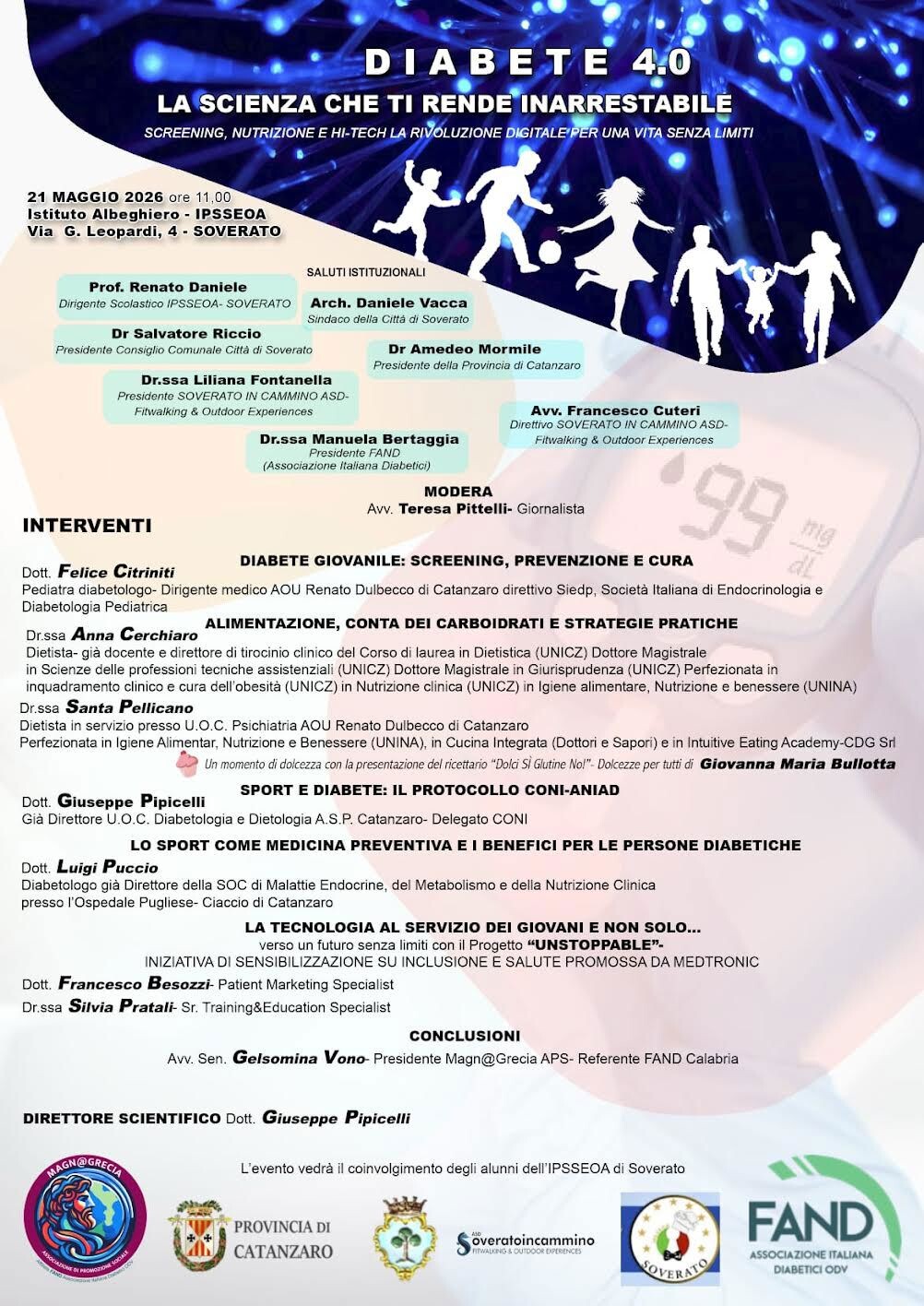 images “Diabete 4.0”: a Soverato confronto su giovani, alimentazione, sport e tecnologia
