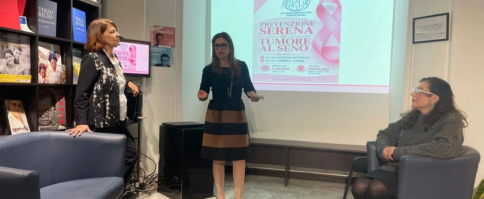 Catanzaro, alla libreria Coriolano si parla di prevenzione femminile in incontro promosso dall'Anmi