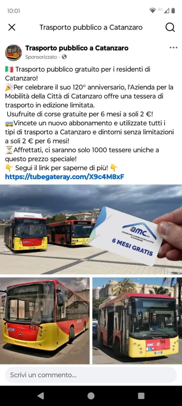 images Catanzaro, grave truffa online ai danni di cittadini e AMC: "Nessuna tessera gratuita, è un raggiro"