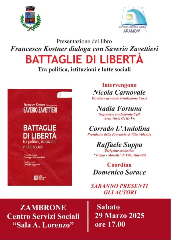 A Zambrone la presentazione del libro di Saverio Zavettieri e Francesco Kostner images A Zambrone la presentazione del libro di Saverio Zavettieri e Francesco Kostner