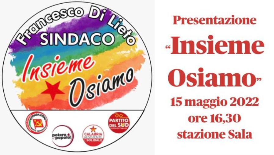 images Comunali Catanzaro, oggi la presentazione della lista "Insieme Osiamo" a sostegno di Di Lieto