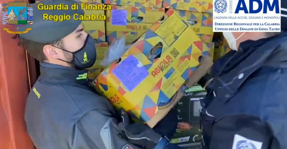 images Droga nel porto di Gioia Tauro, sequestrate 3 tonnellate di cocaina: era nascosta in 3 container carichi di banane, sacchi di arachidi e pepe 