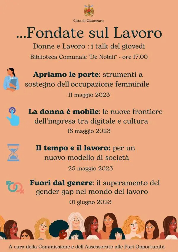 images "...Fondate sul Lavoro": al via la rassegna culturale organizzata dalla Commissione e dall'Assessorato alle Pari Opportunità