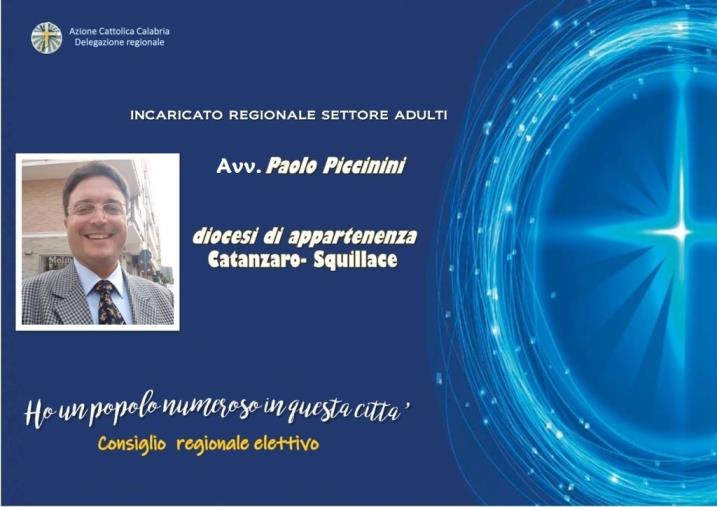 Paolo Piccinini rappresenterà l'Arcidiocesi di Catanzaro nel Consiglio regionale dell'Azione cattolica images Paolo Piccinini rappresenterà l'Arcidiocesi di Catanzaro nel Consiglio regionale dell'Azione cattolica