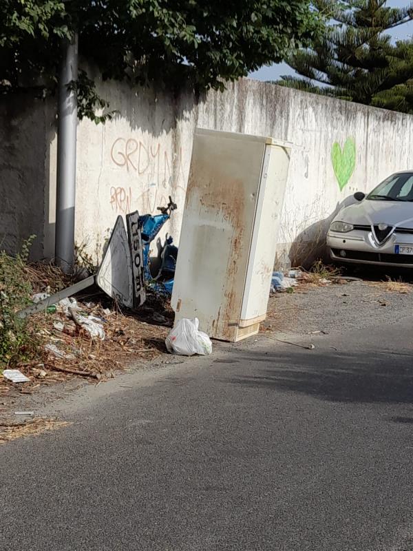 images Catanzaro. Il consigliere Levato: "Via Piemonte da poco ripulita è nuovamente invasa da rifiuti"