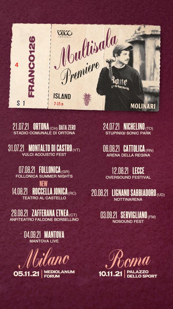 Roccella Summer Festival: al cartellone si aggiunge il concerto del rapper romano Franco126 images Roccella Summer Festival: al cartellone si aggiunge il concerto del rapper romano Franco126