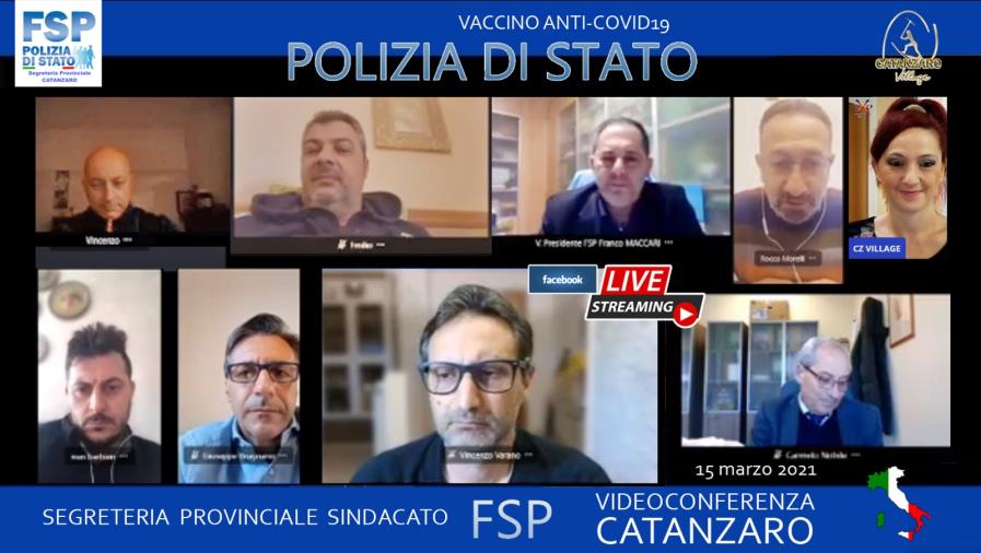 Vaccini. Il sindacato di polizia Fsp a confronto in live streaming su Catanzaro Village images Vaccini. Il sindacato di polizia Fsp a confronto in live streaming su Catanzaro Village
