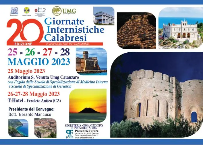 Da giovedì 25 maggio a Catanzaro la XX edizione delle Giornate internistiche calabresi: inaugurazione all'UMG images Da giovedì 25 maggio a Catanzaro la XX edizione delle Giornate internistiche calabresi: inaugurazione all'UMG