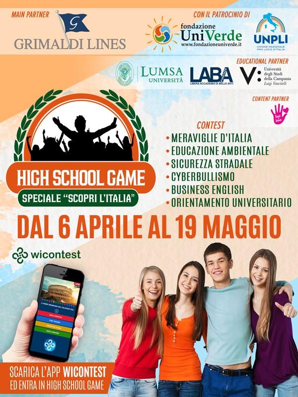 Al via la IX edizione di “High School Game-Speciale Scopri l’Italia": un quiz che abbatte le distanze e fa viaggiare i ragazzi images Al via la IX edizione di “High School Game-Speciale Scopri l’Italia": un quiz che abbatte le distanze e fa viaggiare i ragazzi