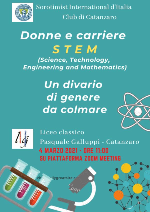 “Donne e Carriere STEM: un divario di genere da colmare”: incontro promosso dal Soroptimist di Catanzaro e il liceo Galluppi images “Donne e Carriere STEM: un divario di genere da colmare”: incontro promosso dal Soroptimist di Catanzaro e il liceo Galluppi