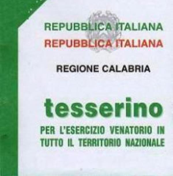 Da lunedì arrivano i tesserini venatori obbligatori, l'appello di Citriniti (Fidasc) al sindaco Fiorita  images Da lunedì arrivano i tesserini venatori obbligatori, l'appello di Citriniti (Fidasc) al sindaco Fiorita