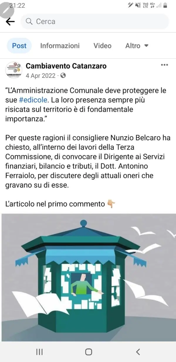 images Sostegno alle edicole, Lega Catanzaro: "Fiorita non porta avanti le proposte avanzate in campagna elettorale"
