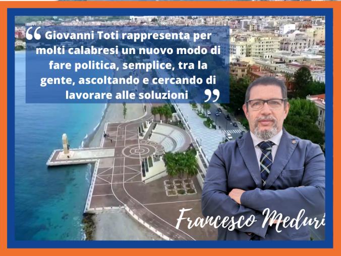 images Reggio. Toti in Calabria, Meduri: "Un nuovo modo di fare politica, semplice e tra la gente"