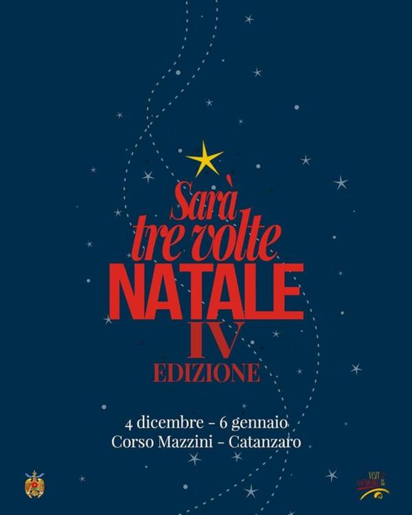 images Sarà tre volte Natale, oggi l'accensione delle luminarie a Catanzaro