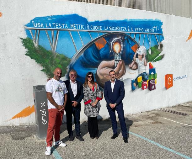 A Catanzaro un'opera di street art per promuovere la sicurezza sul lavoro images A Catanzaro un'opera di street art per promuovere la sicurezza sul lavoro