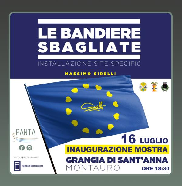 Le bandiere sbagliate: la nuova mostra di Massimo Sirelli alla Grangia di Sant’Anna a Montauro images Le bandiere sbagliate: la nuova mostra di Massimo Sirelli alla Grangia di Sant’Anna a Montauro