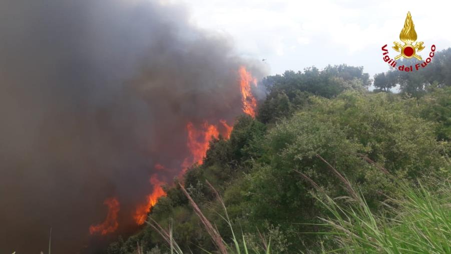 images L'Unione dei Comuni del versante ionico: "Situazione fuori controllo, danni ingenti dagli incendi"