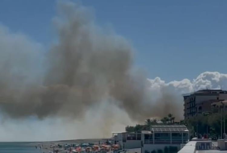 Catanzaro. Incendio fra il quartiere Lido e Borgia: canadair in azione images Catanzaro. Incendio fra il quartiere Lido e Borgia: canadair in azione